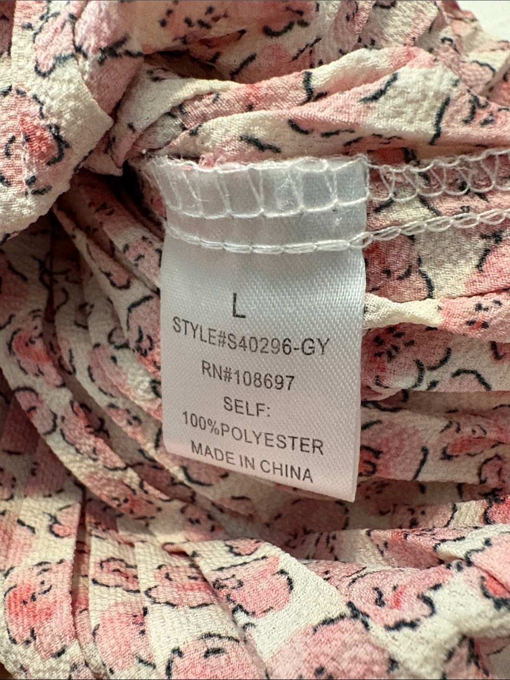 Women’s Pink Floral Midi Skirt - Picture 7 of 8